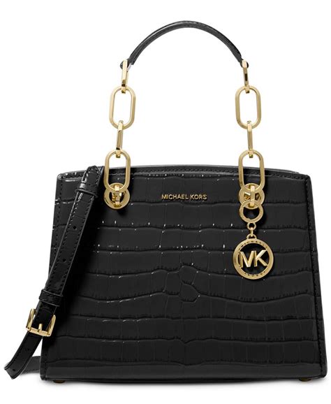 northrorms michael kors cynthia small north south leather satchel|Cynthia Small Leather Satchel .